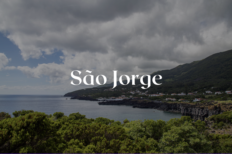 Coastline in Sao Jorge Azores